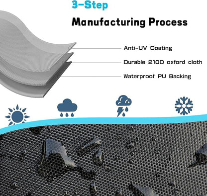 Motorcycle Cover All Season, Outdoor Storage Moped Covers, All-Weather - Image 4