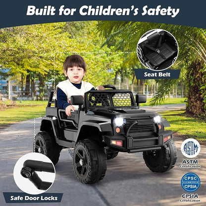 Costzon Ride on Car, 12V Battery Powered Truck Vehicle - Image 6
