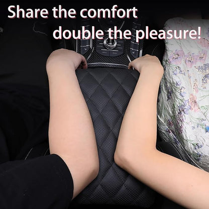 Car Center Console Cover pad Genuine Cowhide Leather, Full size SUV truck arm - Image 4