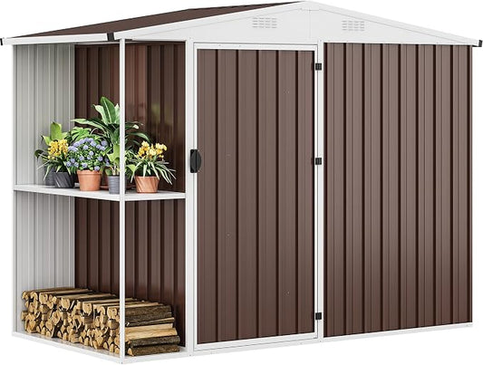 DWVO Outdoor Storage Shed 8x4FT by DWVO