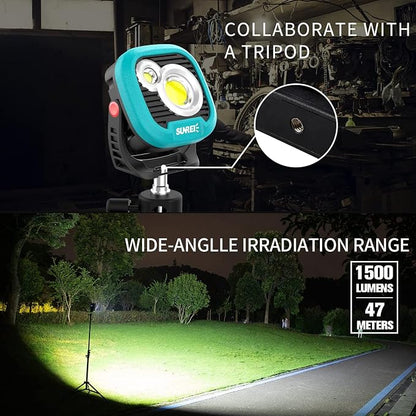 LED Rechargeable Magnetic Work Light SUNREI Mechanic Light Power Bank 180° - Image 6