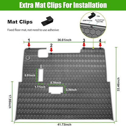EZGO TXT Golf Cart Full Coverage Floor Liner Mat, fits EZGO TXT, Express S4 - Image 5