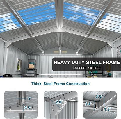 10x12 FT Metal Storage Shed - Image 4