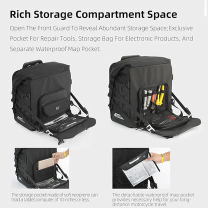 Rhinowalk Motorcycle Saddlebag 35L Waterproof, Quick Release Motorbike Side Bag - Image 5