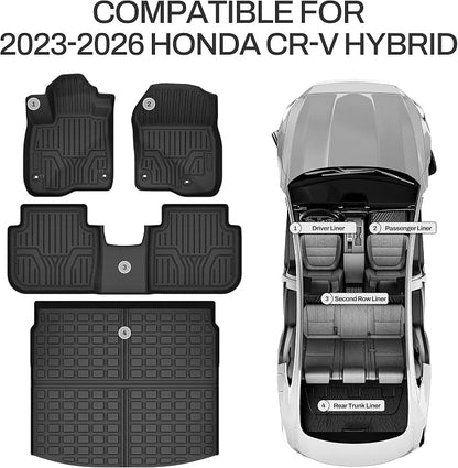 Floor Mats & Cargo Liner Fit for Honda CR-V Hybrid 2026 2025 2024 2023 - Image 3