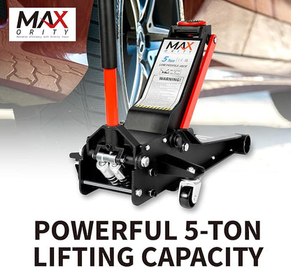 5-Ton Low Profile Hydraulic Super Heavy-Duty Steel Floor Jack - Image 2