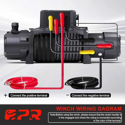 OPENROAD 10000 lb. Waterproof IP68 Electric Winch, 12V Electric Truck Winch - Image 7