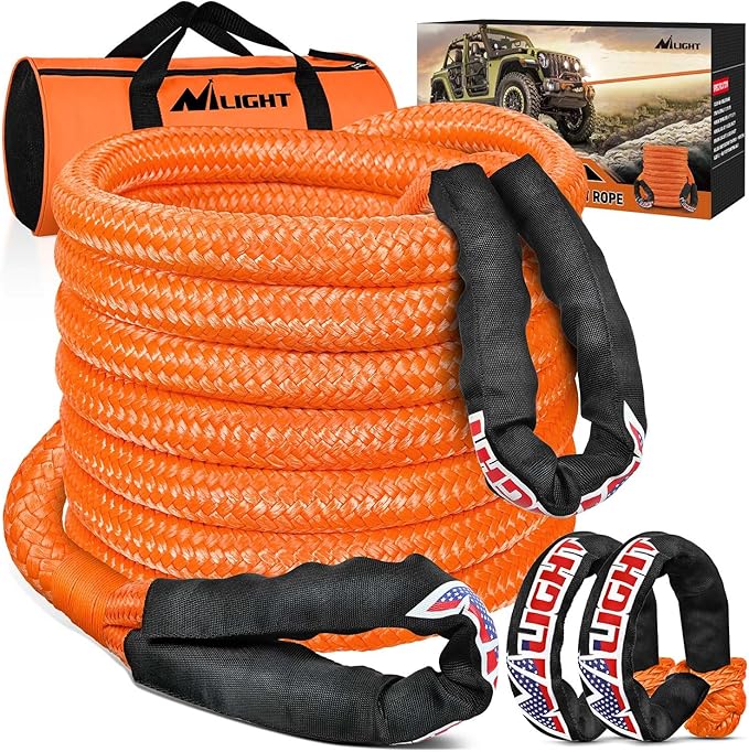 Nilight Kinetic Recovery Tow Rope 7/8" x 20ft by Nilight