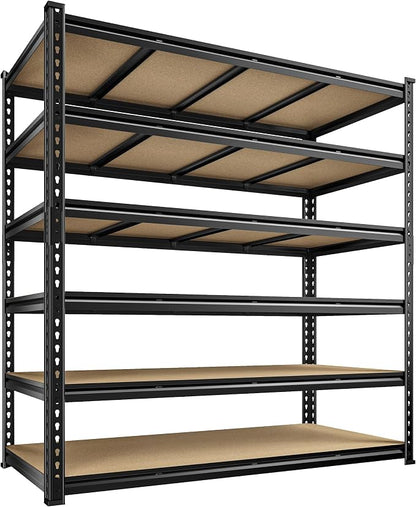 55" W Storage Shelves, 3060LBS Garage Shelving Heavy Duty, 6-Tier Heavy Duty - Image 9