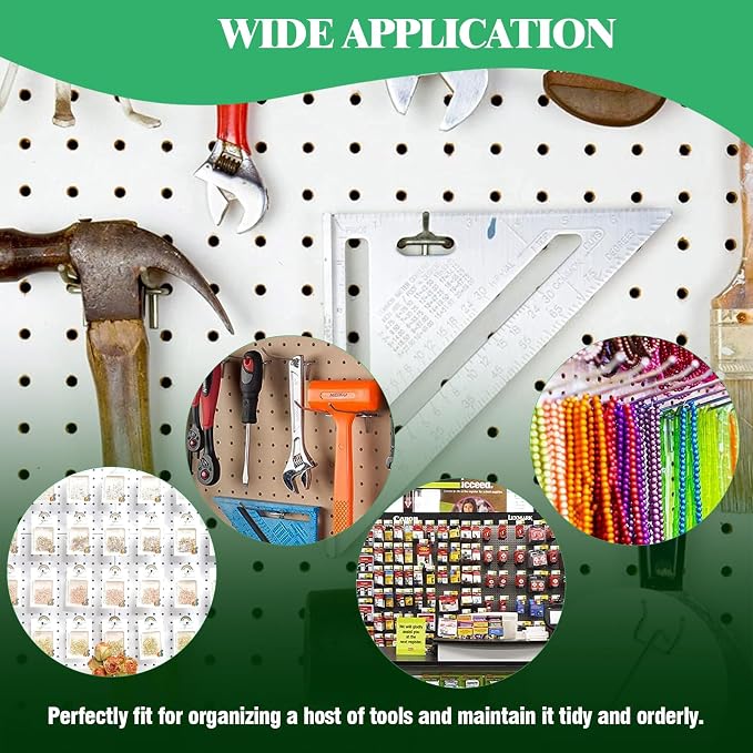50Pcs 2"/5CM Pegboard Hooks Assortment Set, Metal Peg Board Hooks - Image 7