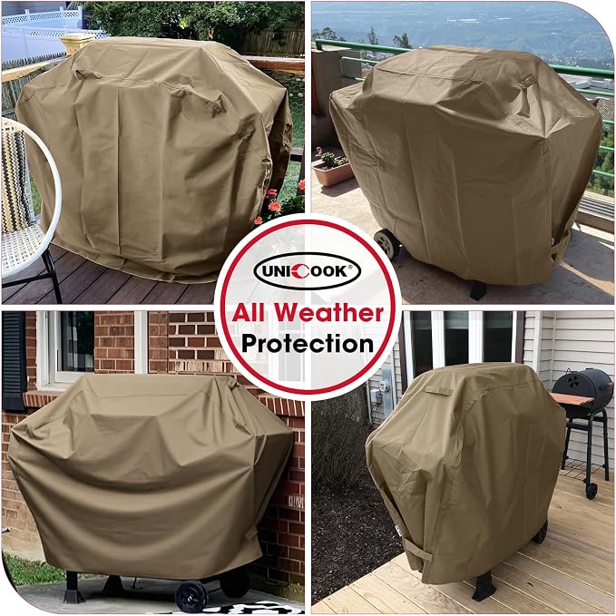 Unicook 65 Inch Grill Cover, Heavy Duty Waterproof Gas Grill Cover - Image 7