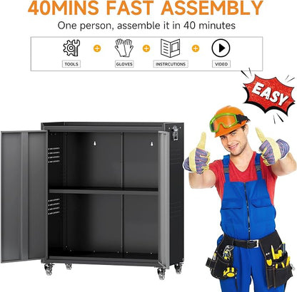 Metal Garage Storage Cabinet - Image 7