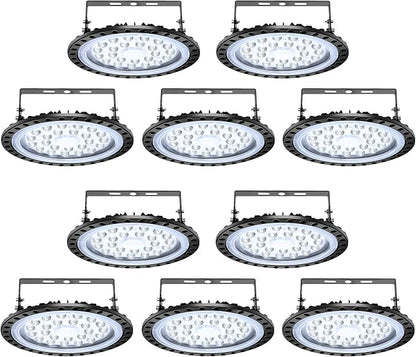 Viugreum 10 Pack 100W UFO LED High Bay Light, 10000LM 6500K Daylight White Led - Image 7