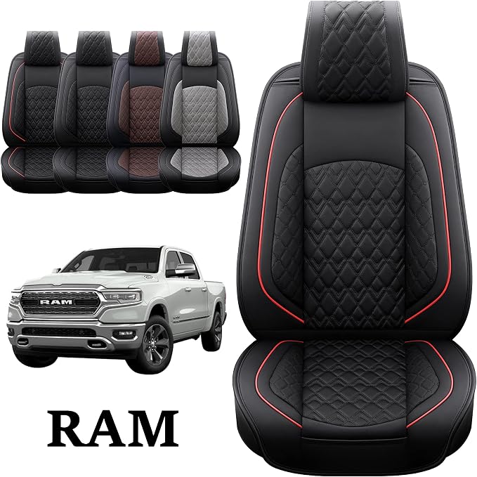 JOJOBAY Car Seat Covers for Dodge Ram Full Set, Fit Ram 2009-2025 - Image 6