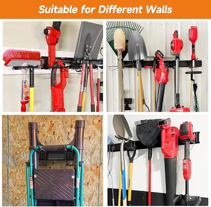 Garden Tool Organizer Wall Mount, Heavy Duty 48 Inches Garage Organization and - Image 8