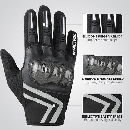 WTACTFUL Lightweight Motorcycle Gloves - Image 2