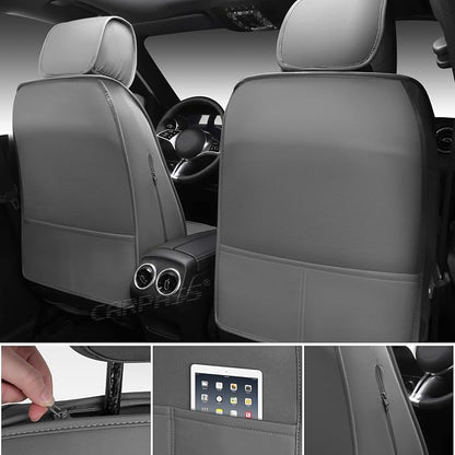 CAR PASS Nappa Leather Car Seat Covers Full Set, Luxury Seat Protector - Image 4