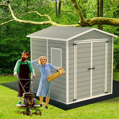 Haull Waterproof Outdoor Storage Shed Mat, 10x10 ft, Felt Surface, Non Slip - Image 2