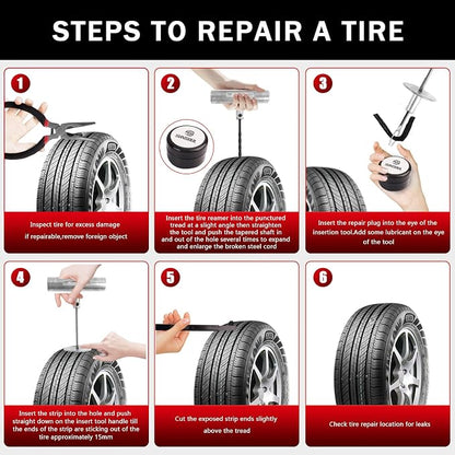 SUNSOUL Portable Tire Repair Kit - Image 6