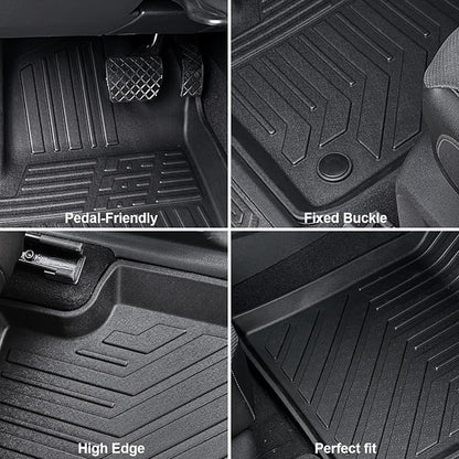Floor Mats for 2018-2024 2025 Volkswagen VW Atlas 7 Seats, All Weather TPE - Image 4