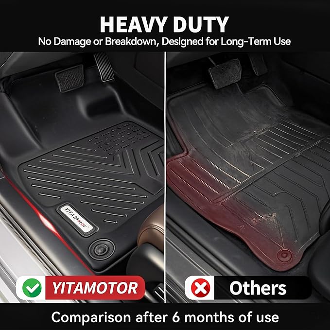 YITAMOTOR Floor Mats Fit for Mazda CX-50 2023-2025, All-Weather TPE 1st - Image 4