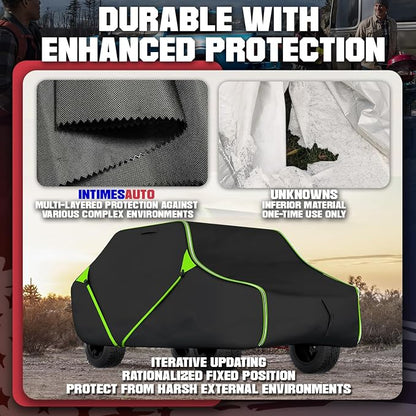 125 Inch UTV Cover for Polaris Ranger RZR, Can-Am Defender Maverick Commander - Image 3