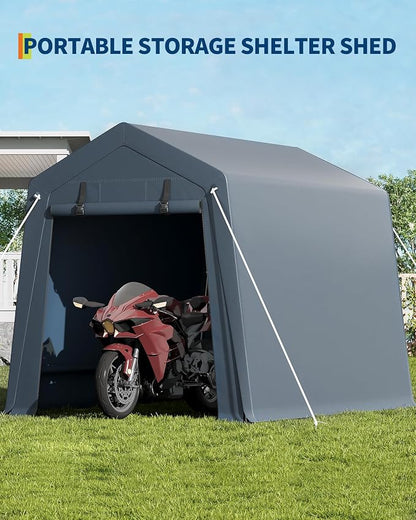 6x8 Ft Carport Heavy Duty Tent - Image 4