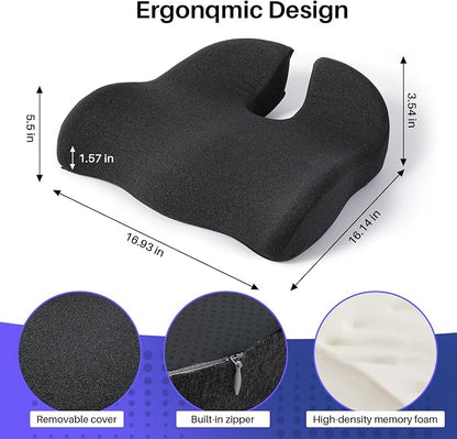 Seat Cushion for Office Chair, Large Thick Seat Cushion for Tailbone Pain Relief - Image 2