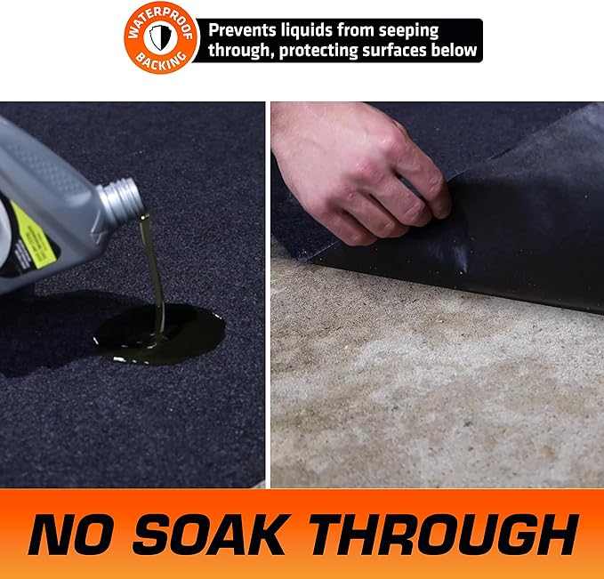 Armor All Premium Maintenance Mat Oil Spill Garage Floor Mat, Waterproof - Image 4