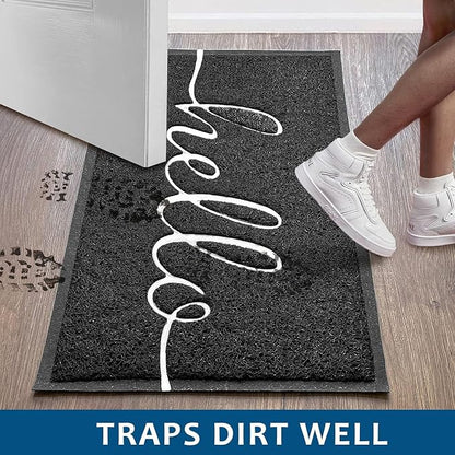 EARTHALL Door Mat 3-Pack Outside Inside Hello Doormat 30"x17.5" Durable Floor - Image 5