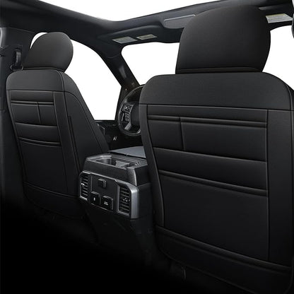 AOMSAZTO Front Seat Covers for Ford F150 XL XLT: 2015-2024 SuperCrew & F250 - Image 2