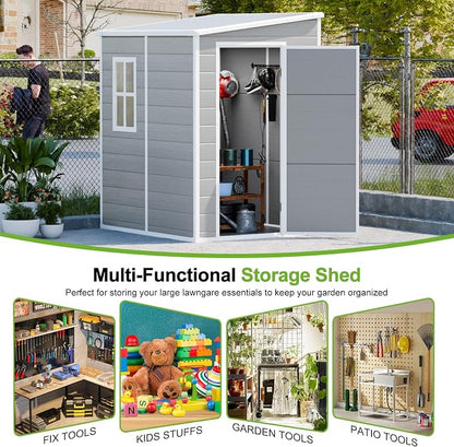 5x4 Shed Resin Outdoor Storage - Image 5
