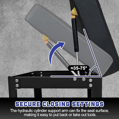 Rolling Mechanic Shop Stool - Image 7