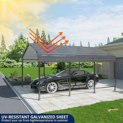 10x15 Metal Carport Carports - Image 6