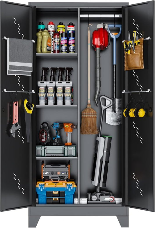 Metal Garage Storage Cabinet by VASAAOSD