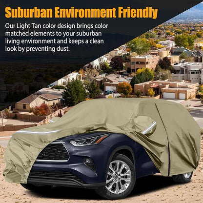 Waterproof Car Covers Replace for 2008-2025 Toyota Highlander, Windproof Bands - Image 5