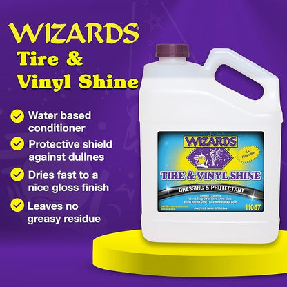 Wizards - Vinyl & Tire Shine Spray, Tire Dressing and Protectant, Professional - Image 2