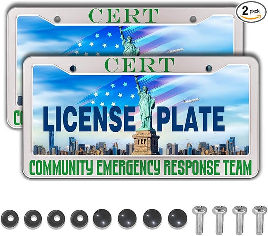 License Plate Frames Black Green Automotive Exterior Accessories Cert Community by Unknown