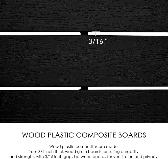 Kozyard 50" W x 48" H Outdoor Privacy Screens Aluminum Post, Air Conditioner - Image 5