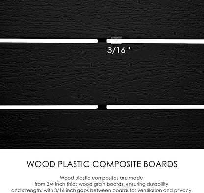 Kozyard 50" W x 48" H Outdoor Privacy Screens Aluminum Post, Air Conditioner - Image 6