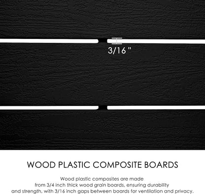 Kozyard 50" W x 48" H Outdoor Privacy Screens Aluminum Post, Air Conditioner - Image 6