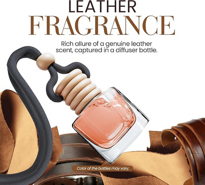 Deep Leather Car Air Freshener for Men | Pack of 2 Long Lasting Automotive Air - Image 6