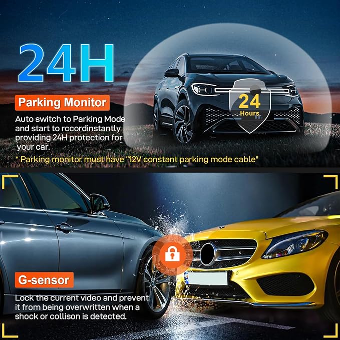 4K Dash Cam Custom fit for GMC Yukon, Yukon XL 2021-2022, SLE SLT AT4 Denali - Image 9