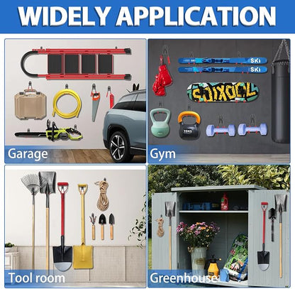 Garage Hooks 14PC, Shed Organizer - Image 6