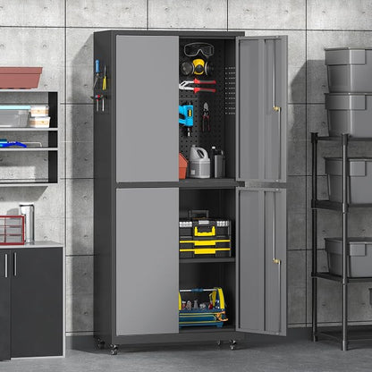 71" H Metal Tool Storage Cabinet - Image 8