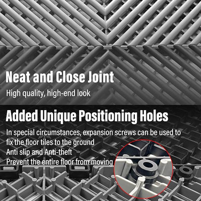 24 Pack 16"x16" Interlocking Garage Floor Tiles - Image 4