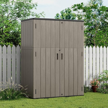 KINYING Outdoor Storage Shed, 57 Cu.ft Vertical Outdoor Storage Cabinet - Image 3
