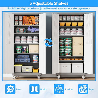 71" H×32" W×16" D Garage Storage Cabinet - Image 5