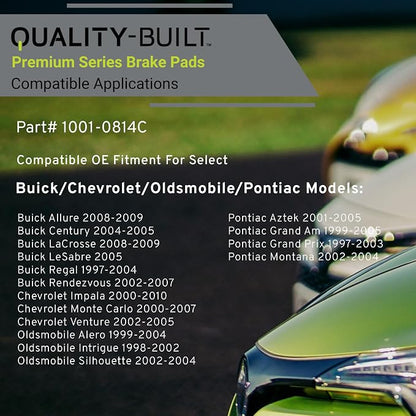 Premium Ceramic Rear Brake Pads Compatible - Image 3