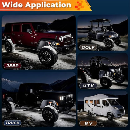 40 Pods Pure White LED Rock Lights Kit - Image 6